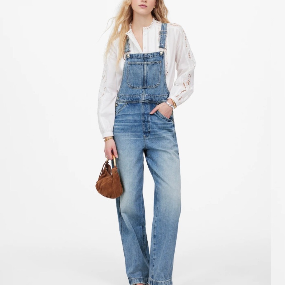 NWT- Madewell Light Blue Denim Overalls
